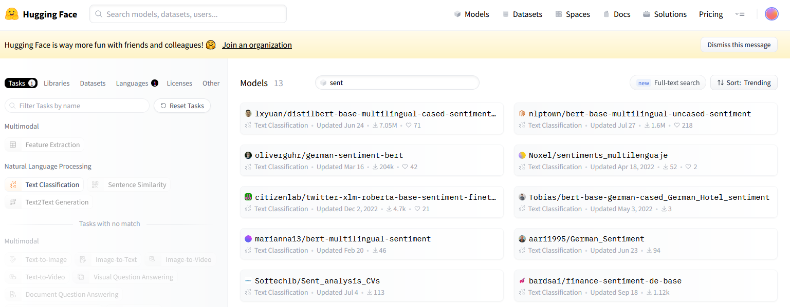 Sentiment Model